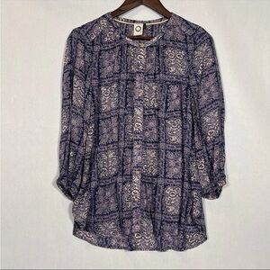 2 for$15 Anthropologie Purple Paisley Tunic Top